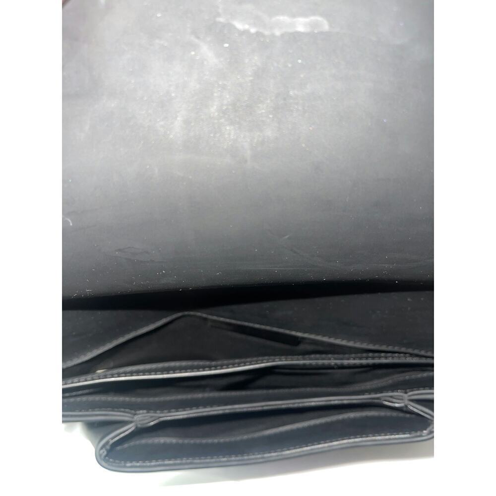 Givenchy Black Leather Envelope Clutch with Gold Logo - Picture 3 of 6